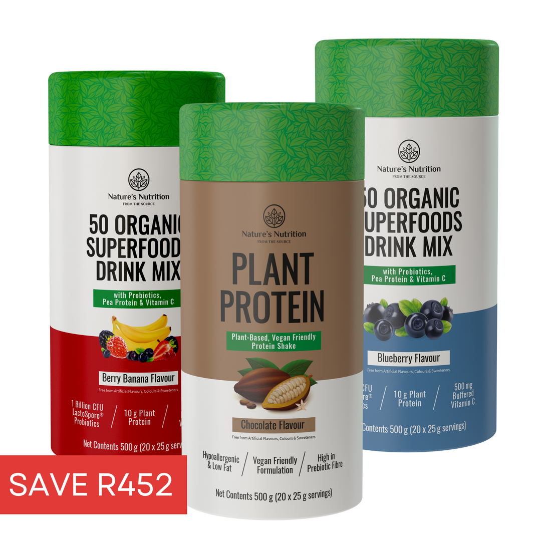 2 x Superfoods + 1 x Plant Protein