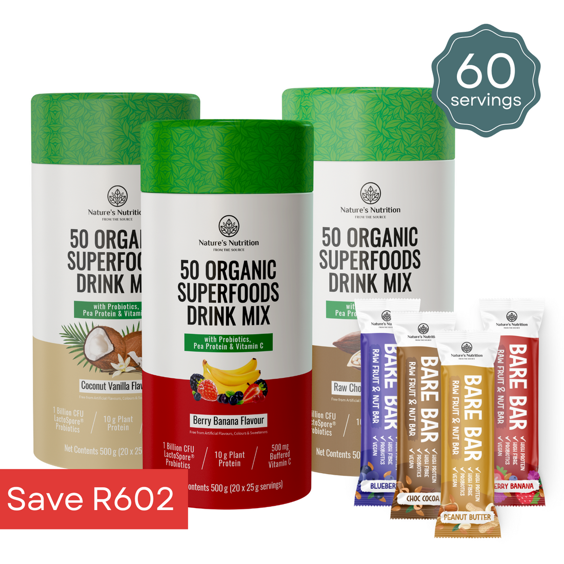 3 x Superfoods + 4 x Bare Bars