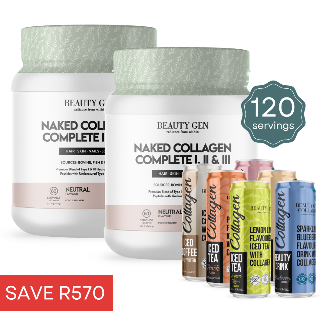 2 x Naked Complete + 6 Drinks