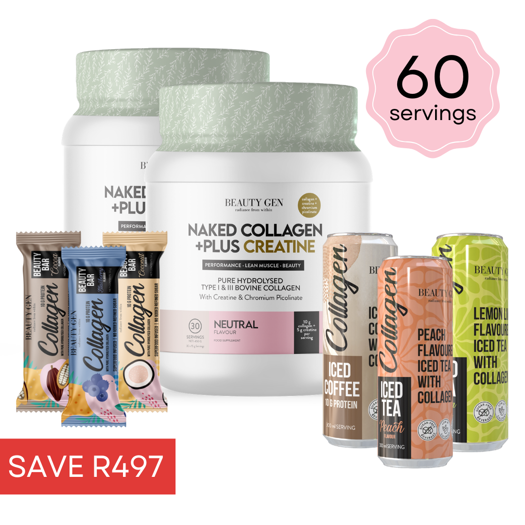 2 x Naked Collagen Plus Creatine + 3 Drinks + 3 Bars