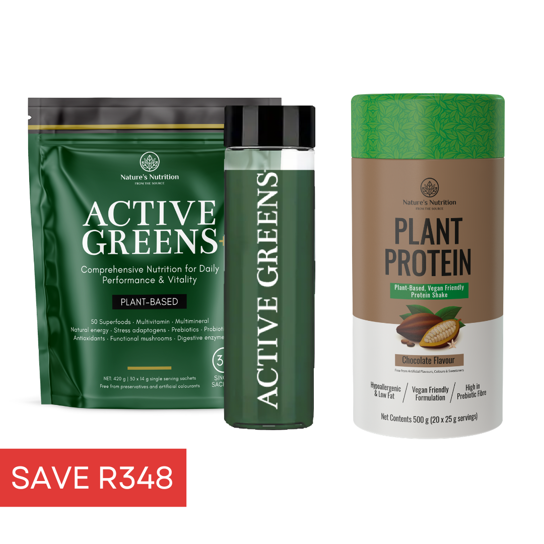Active Greens + Plant Protein + Active Greens Bottle
