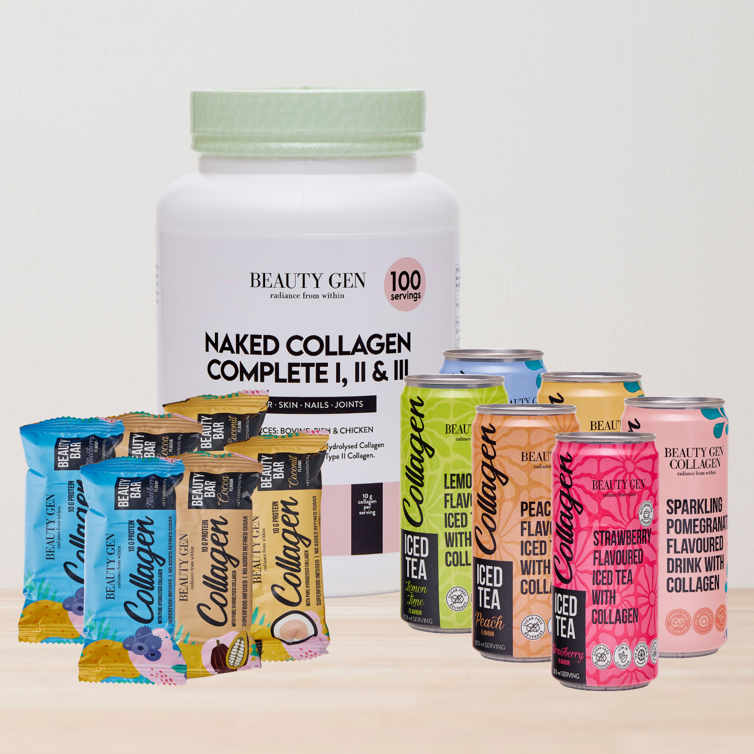 Naked Collagen Complete + 6 Bars + 6 Cans
