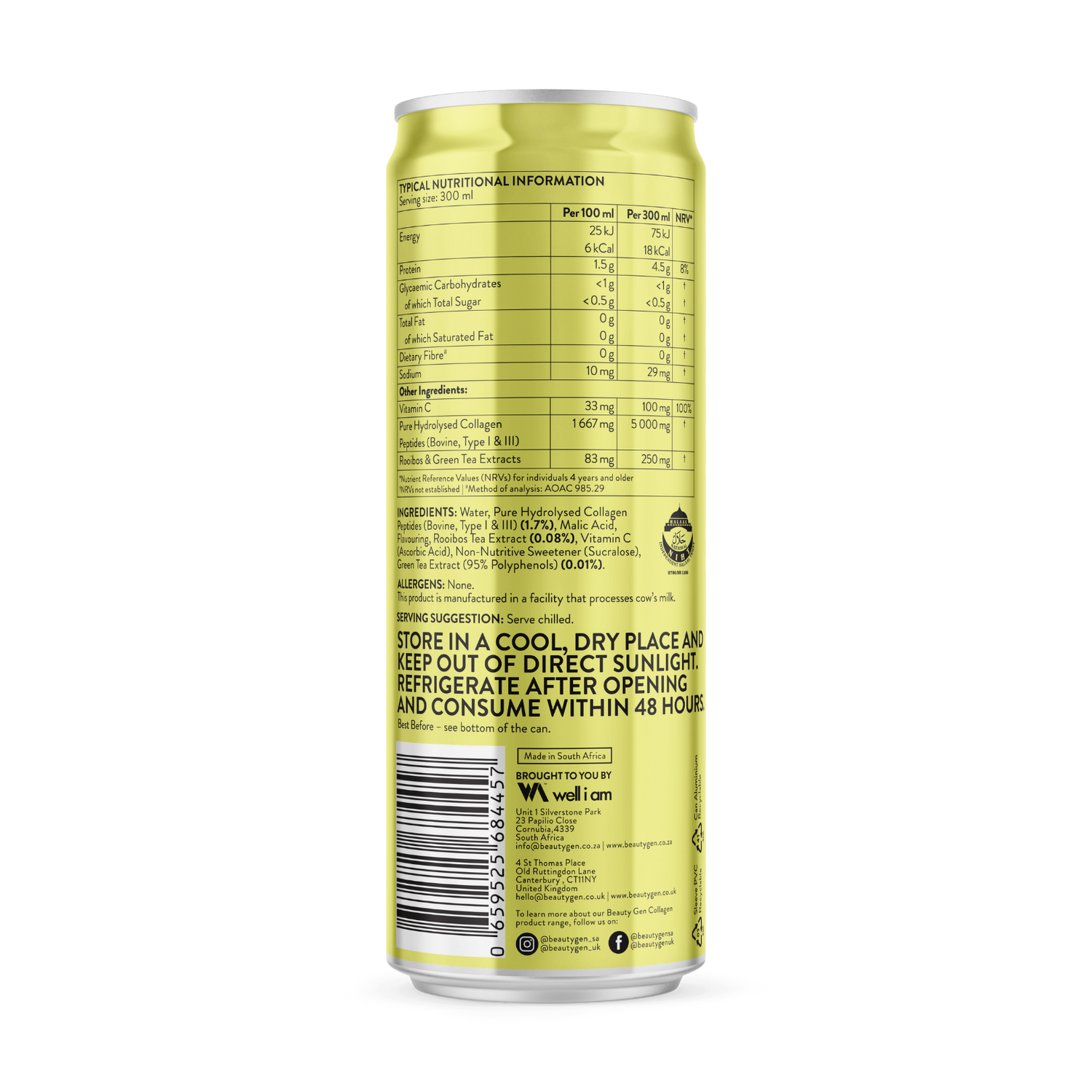 Collagen Lemon Lime Iced Tea 6-pack