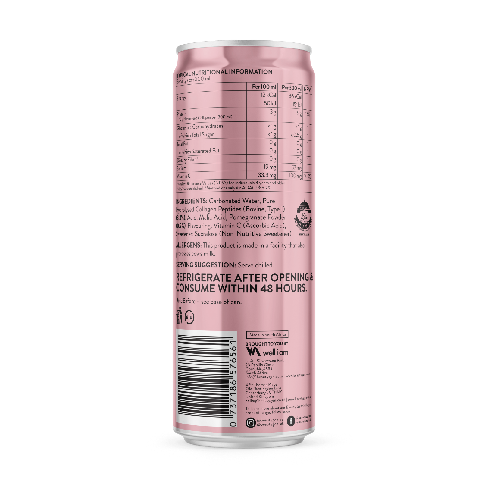 Beauty Collagen Drink | Pomegranate 6-pack