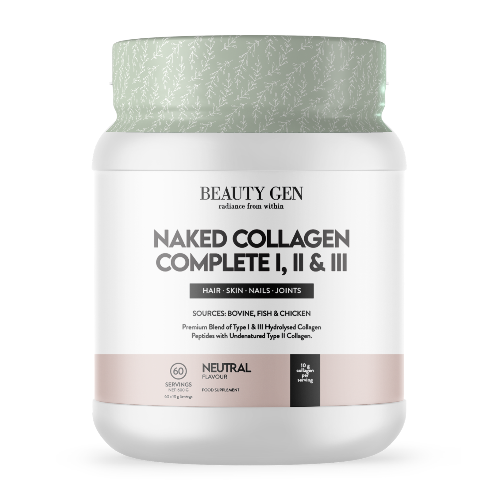 Naked Collagen Complete I, II & III 1KG NEW
