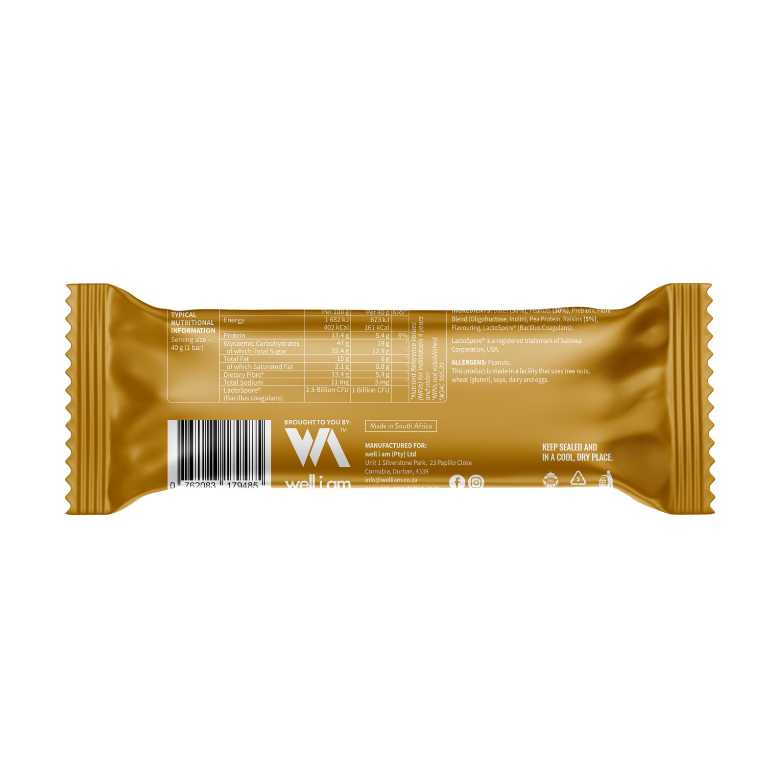 Bare Bar Peanut Butter