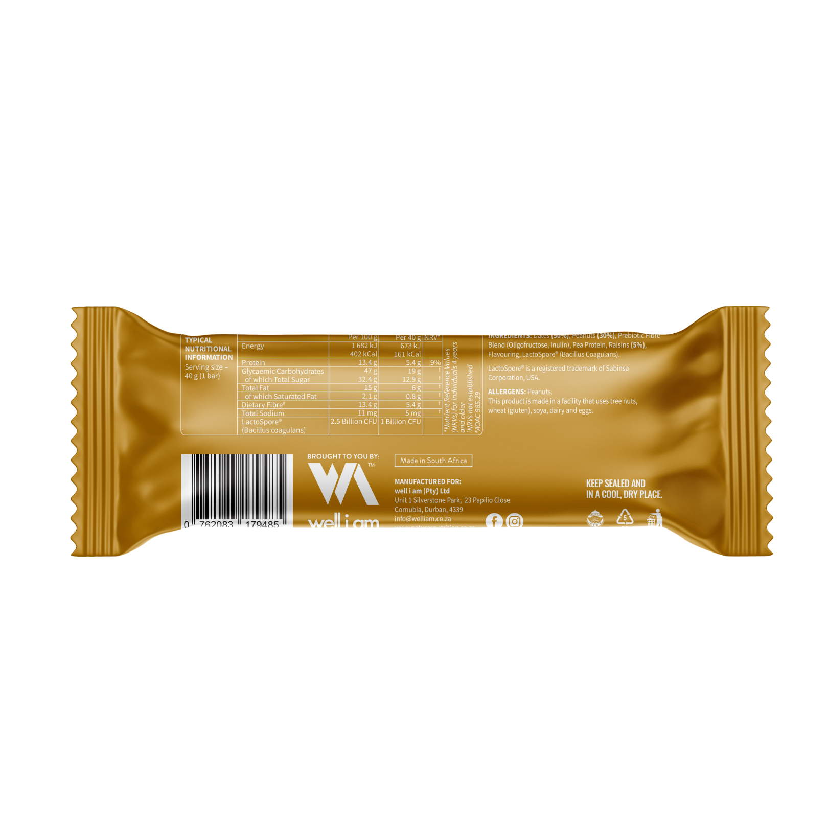 Bare Bar Peanut Butter Box