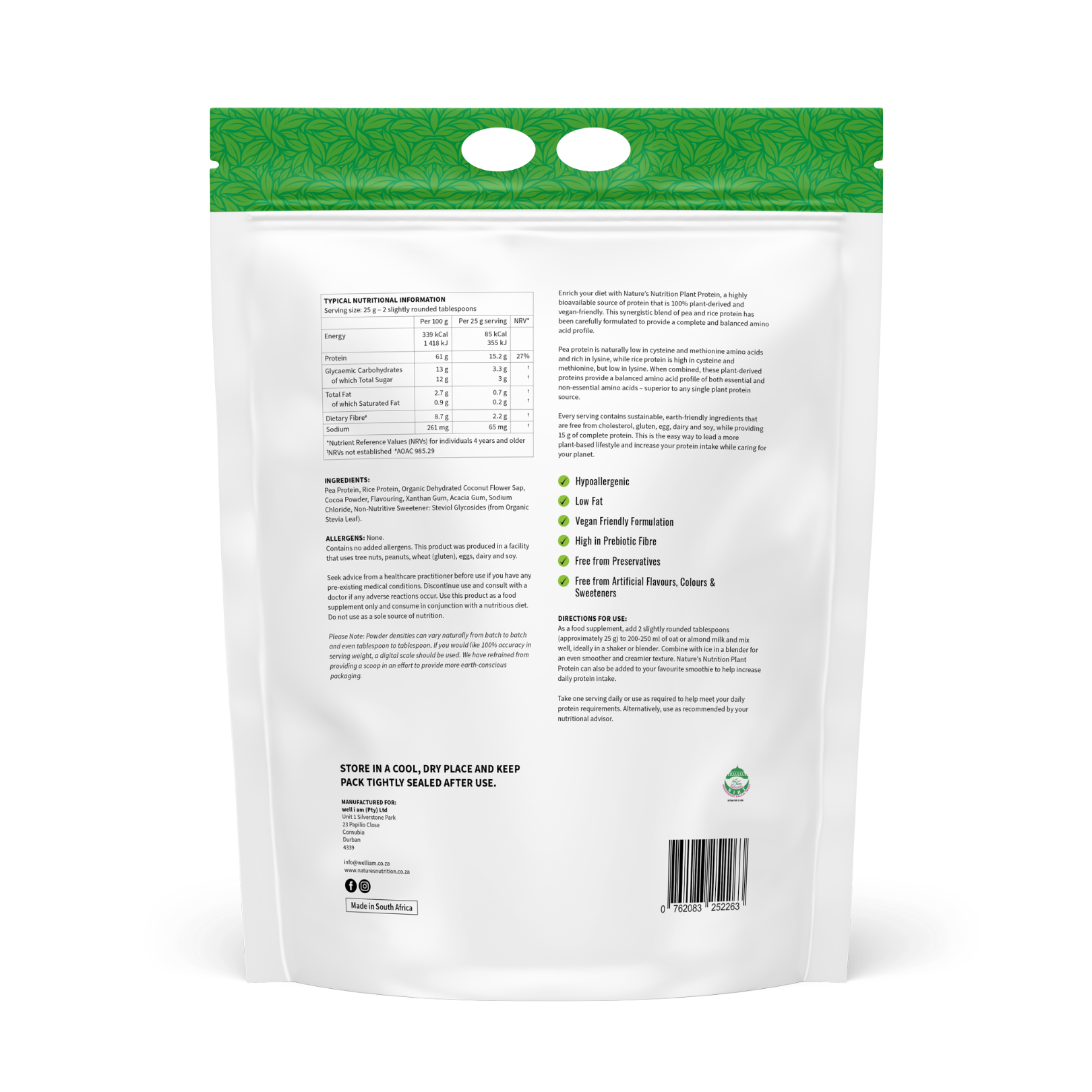 Plant Protein — Complete Vegan Protein Powder