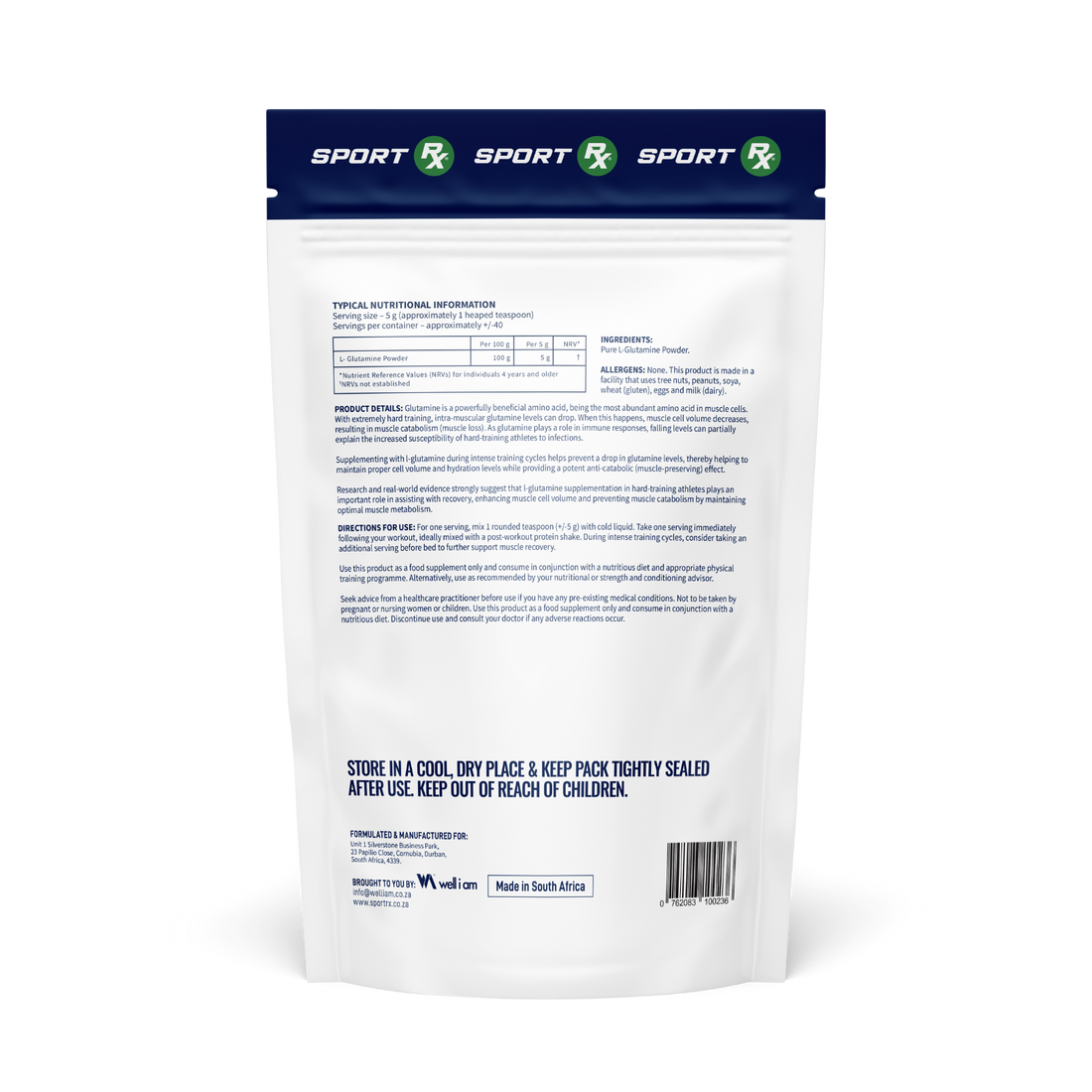 100% Pure L-Glutamine