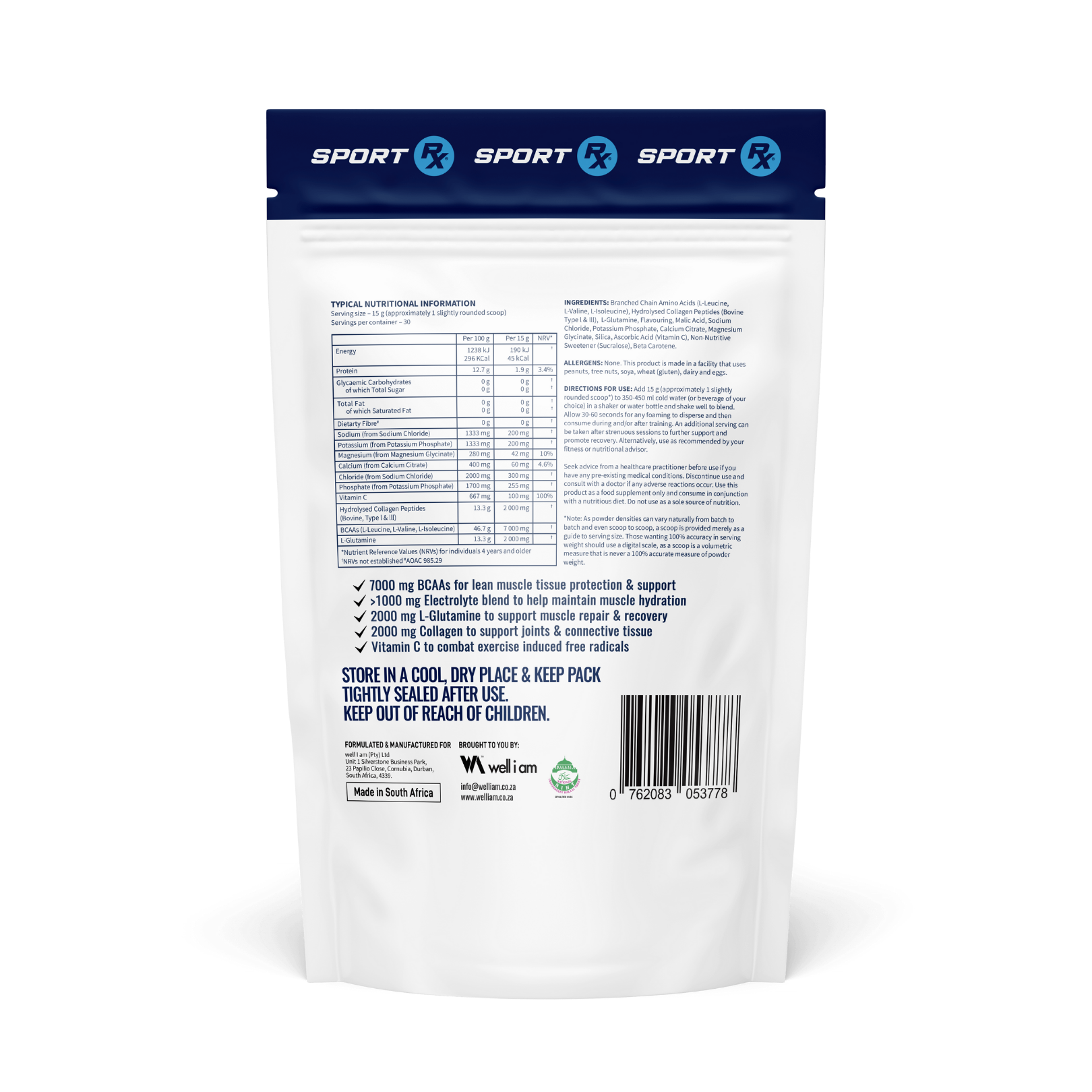 Hydra BCAA Rx — BCAA Recovery & Hydration Drink