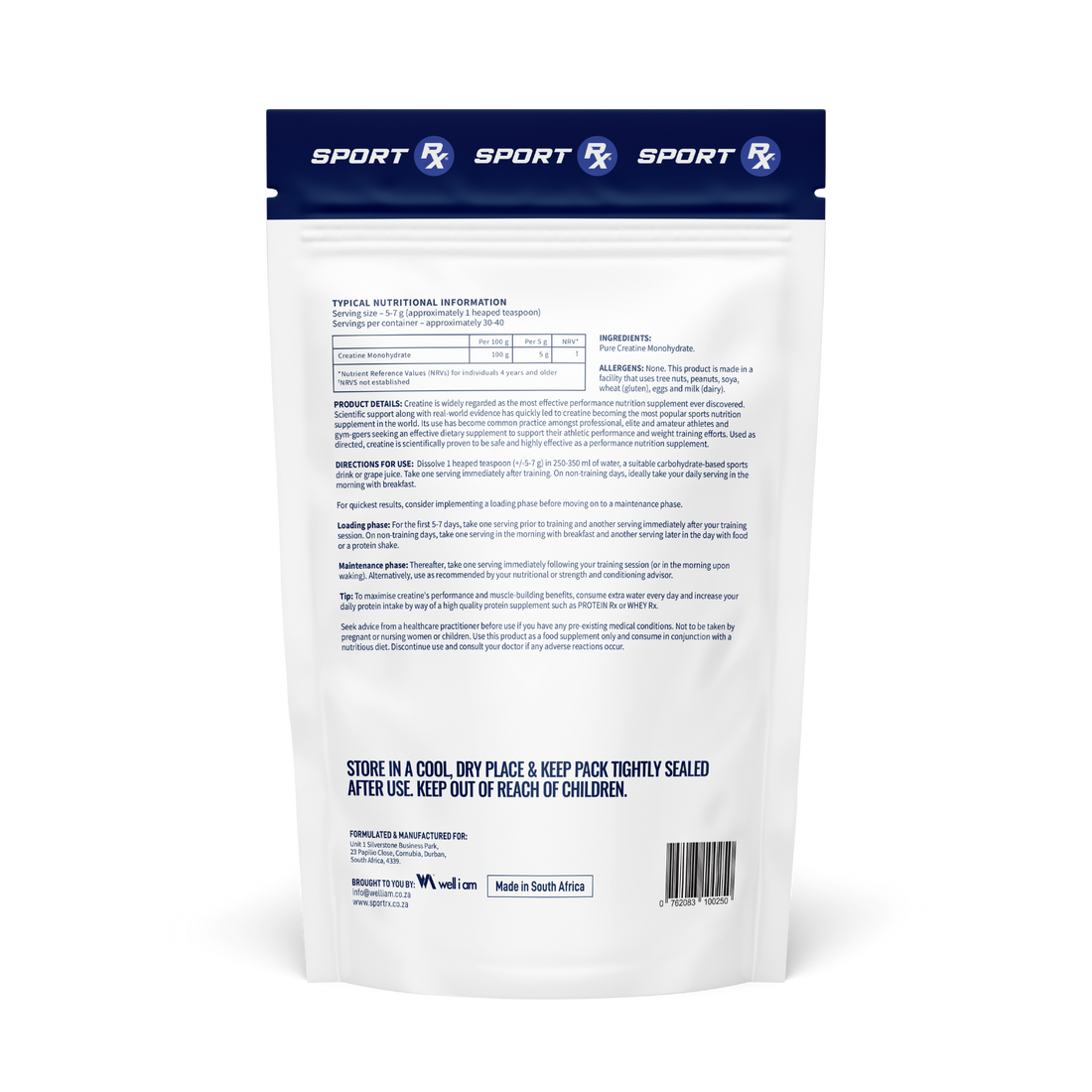 100% Pure Creatine Monohydrate