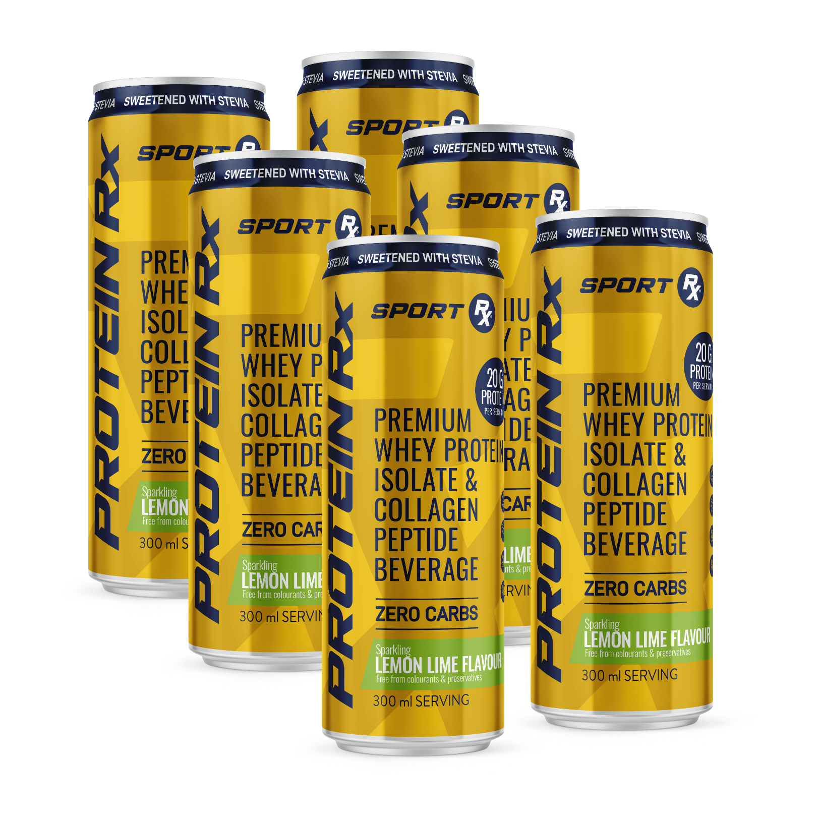 SPORT Rx | Protein Ready-to-Drink 6-Pack | Lemon Lime (with Stevia)