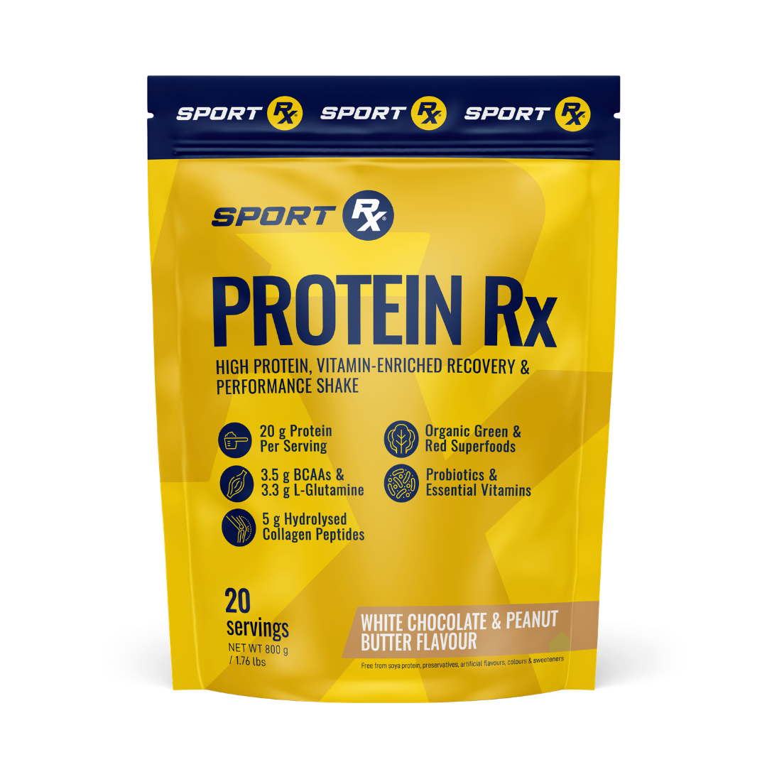 Protein Rx shake package on a white background
