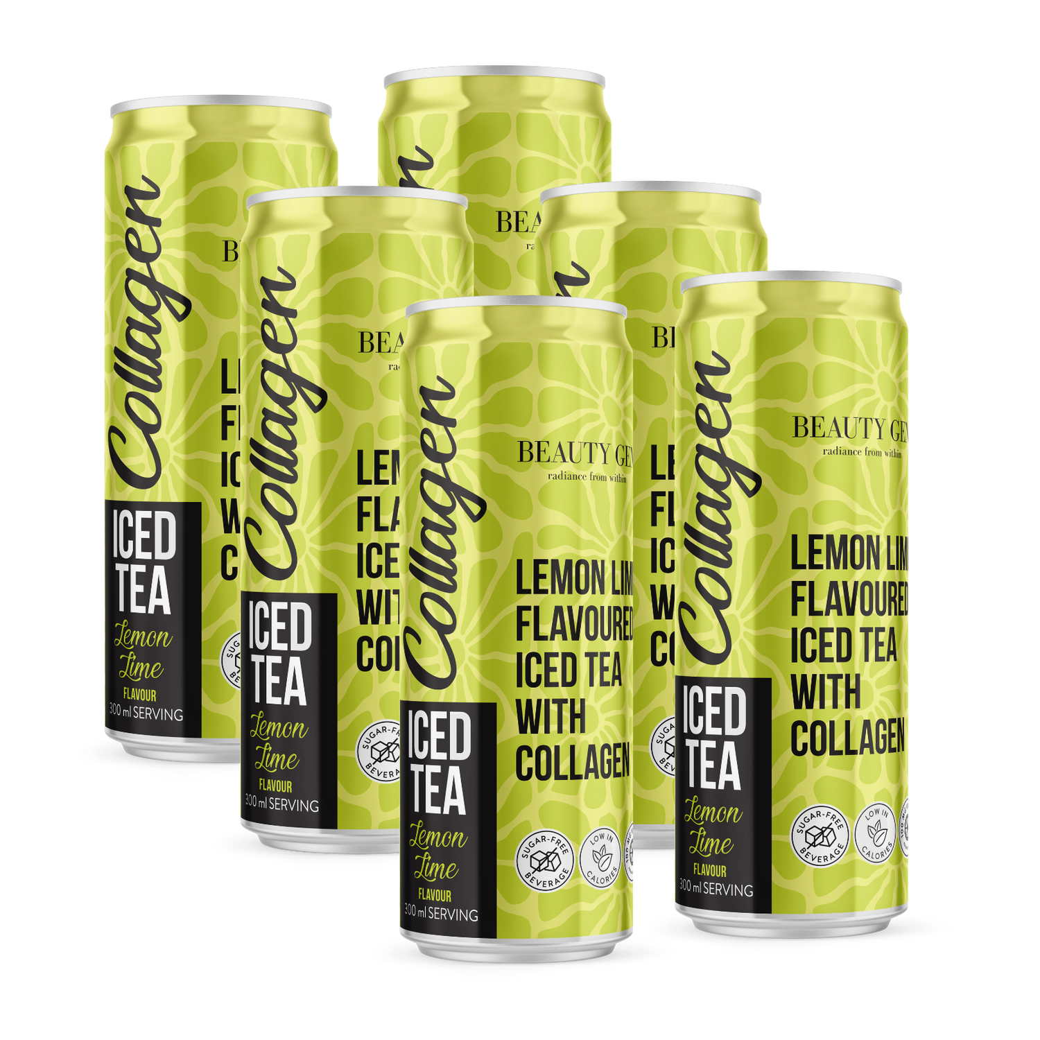 Collagen Lemon Lime Iced Tea 6-pack