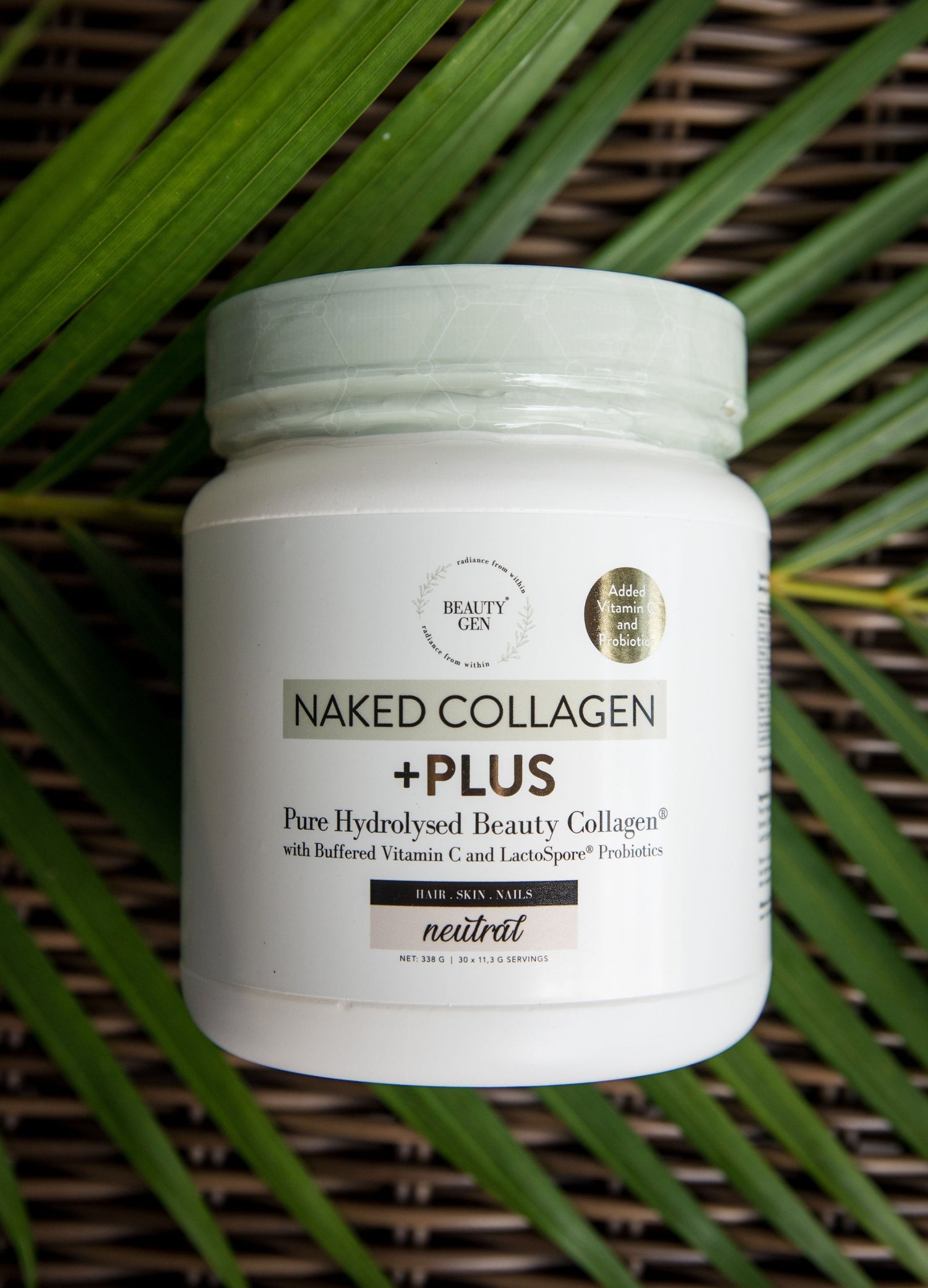 naked_collagen_plus on leaf