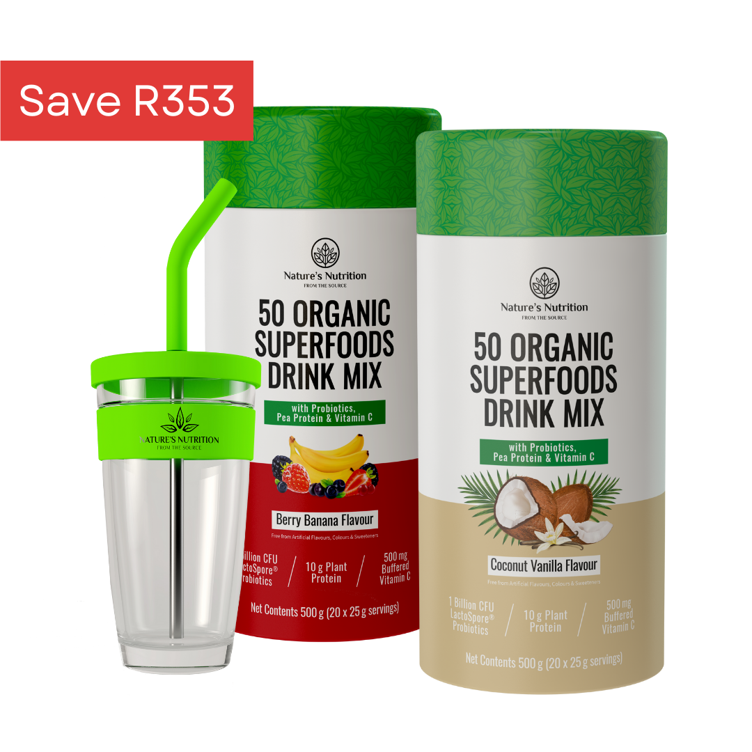 2 x Superfoods + Free Glass Cup