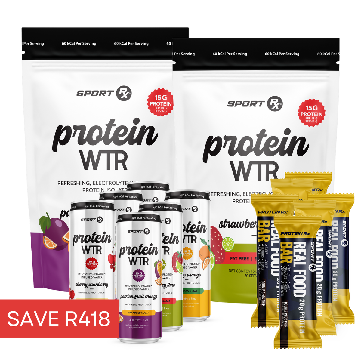 2 x Protein WTR Powder + 6 x Protein WTR + 6 x Protein Bar