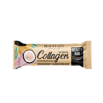 Beauty Gen Collagen Beauty Bar packaging on a white background