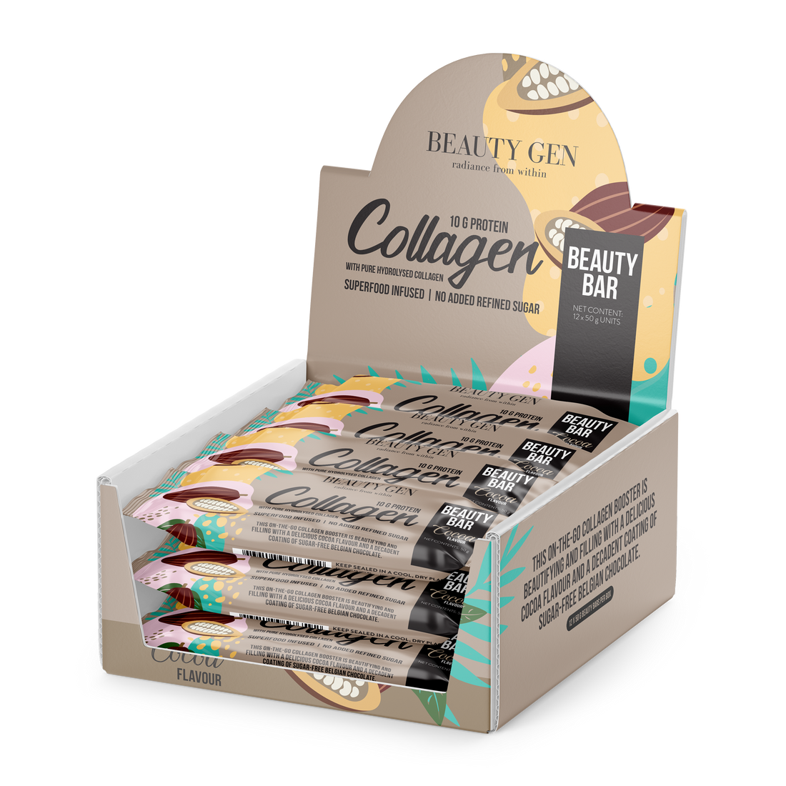 eauty Gen Beauty Collagen Bar Cacao Box