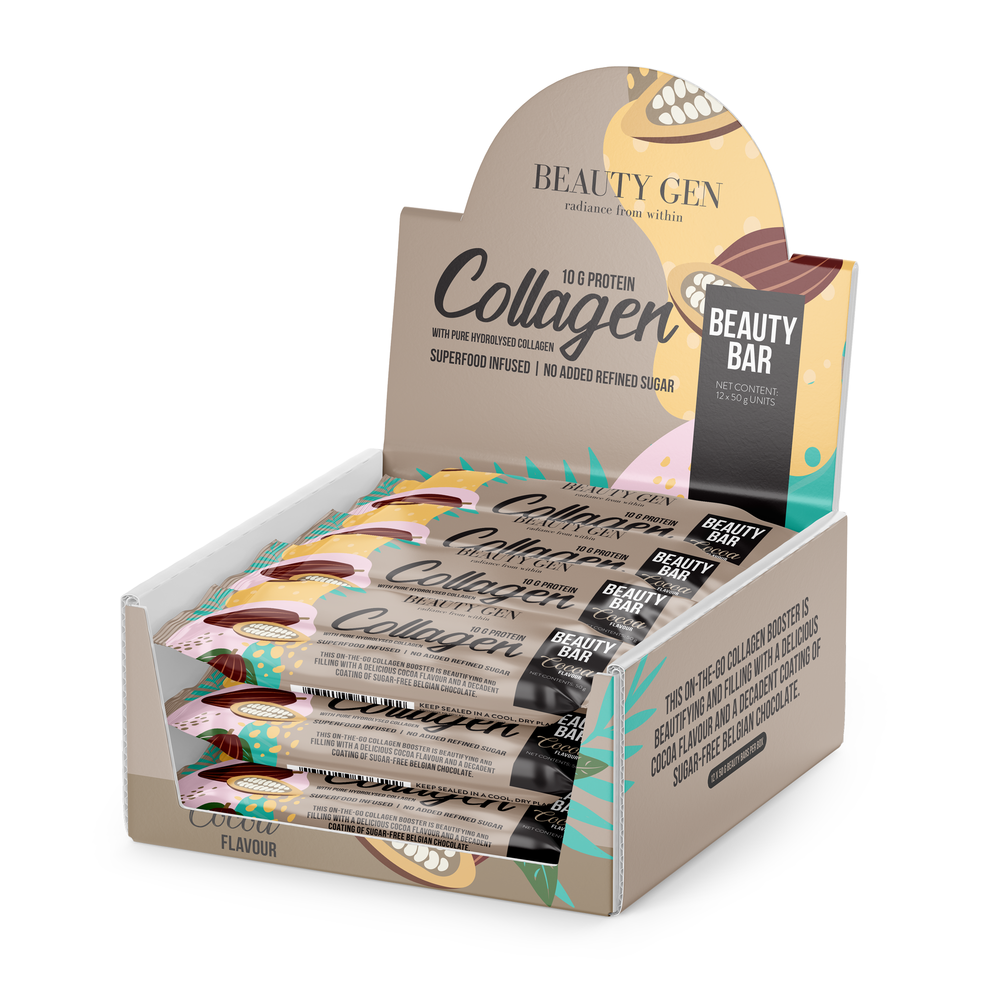 eauty Gen Beauty Collagen Bar Cacao Box