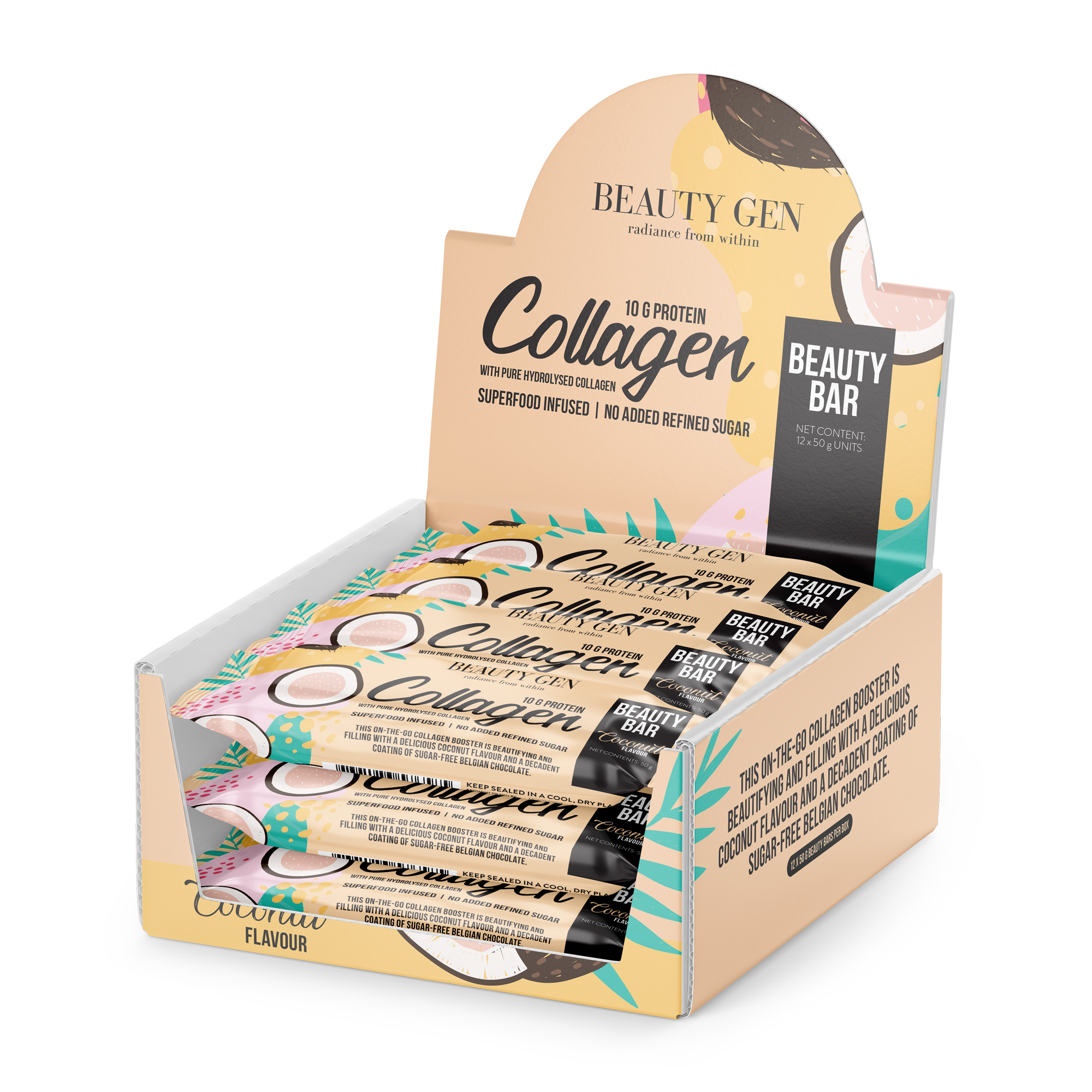 eauty Gen Beauty Collagen Bar Coconut Box