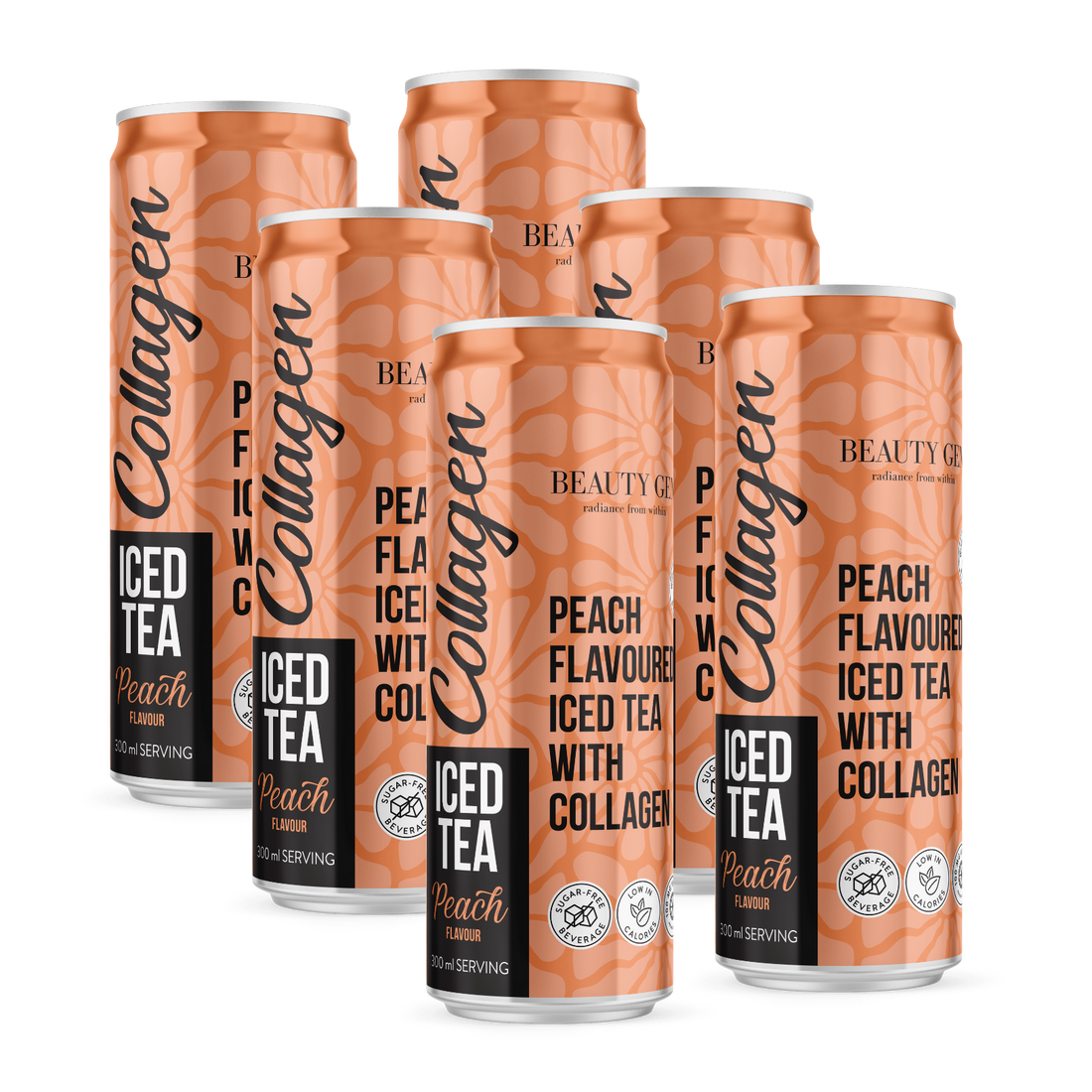 Collagen Peach Iced Tea 6-pack