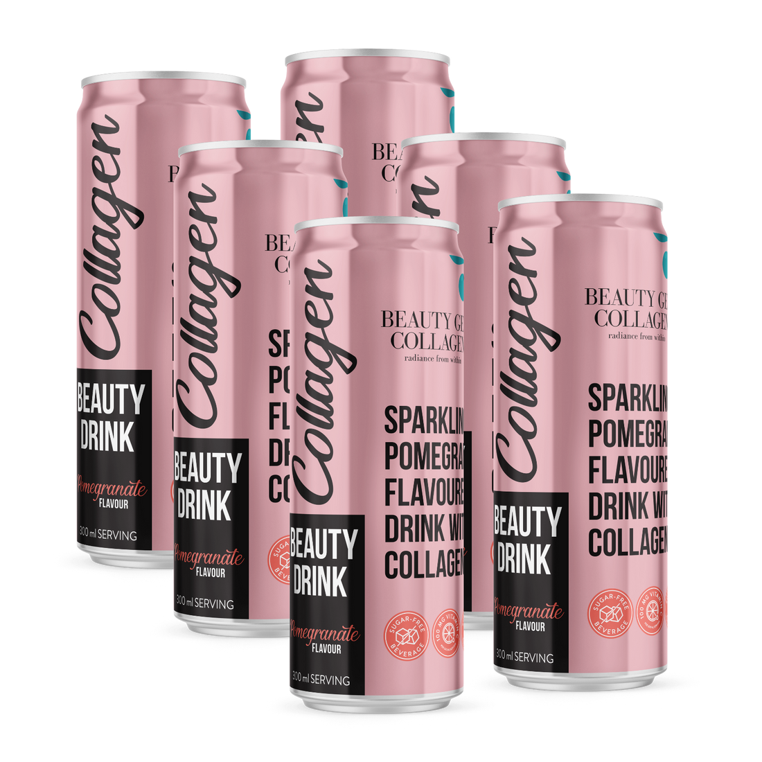 Beauty Collagen Drink | Pomegranate 6-pack