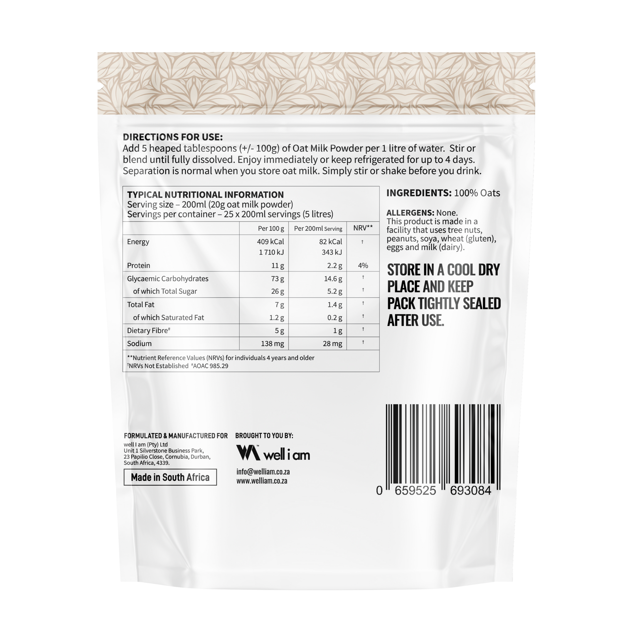 Oat Milk Powder