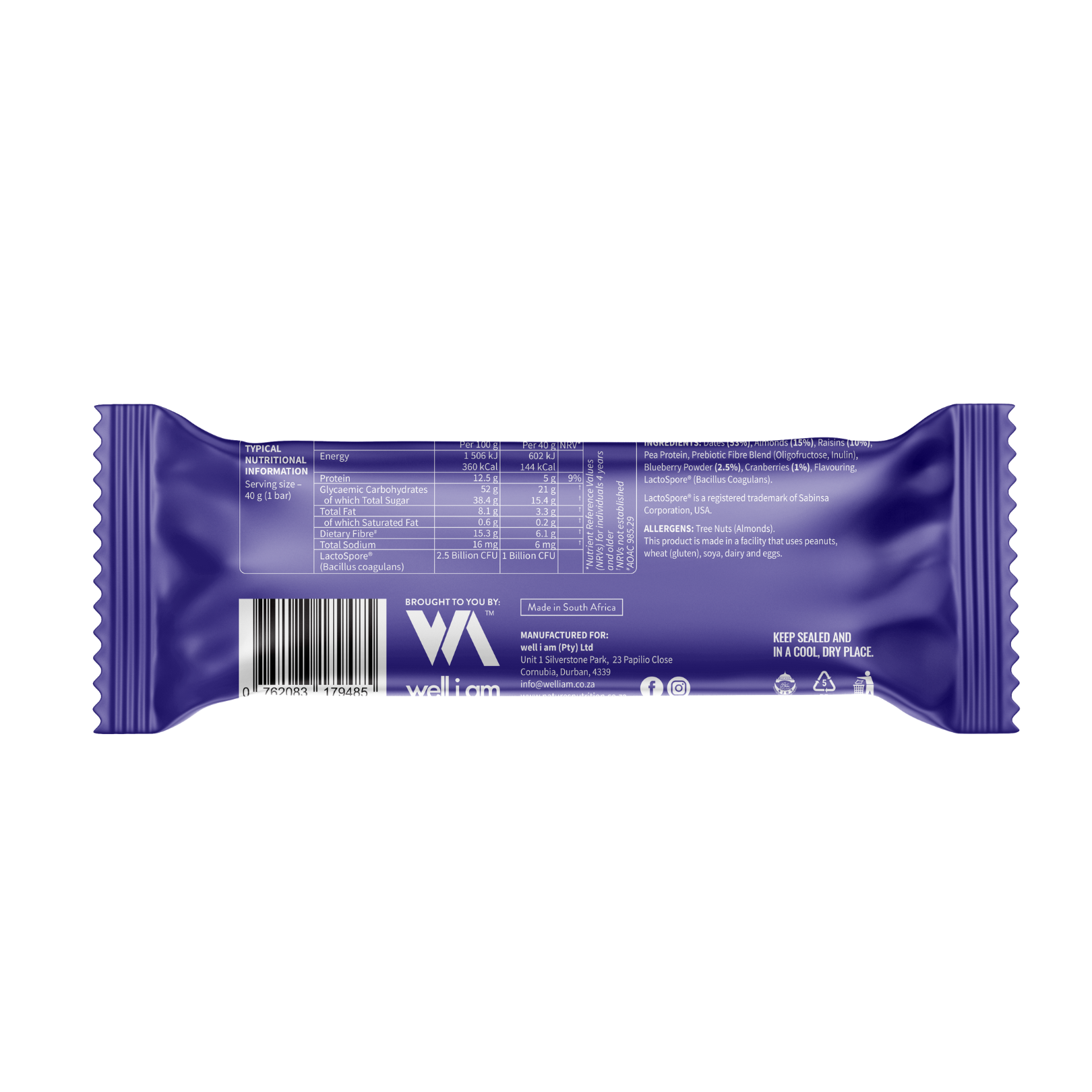 Bare Bar Blueberry Box