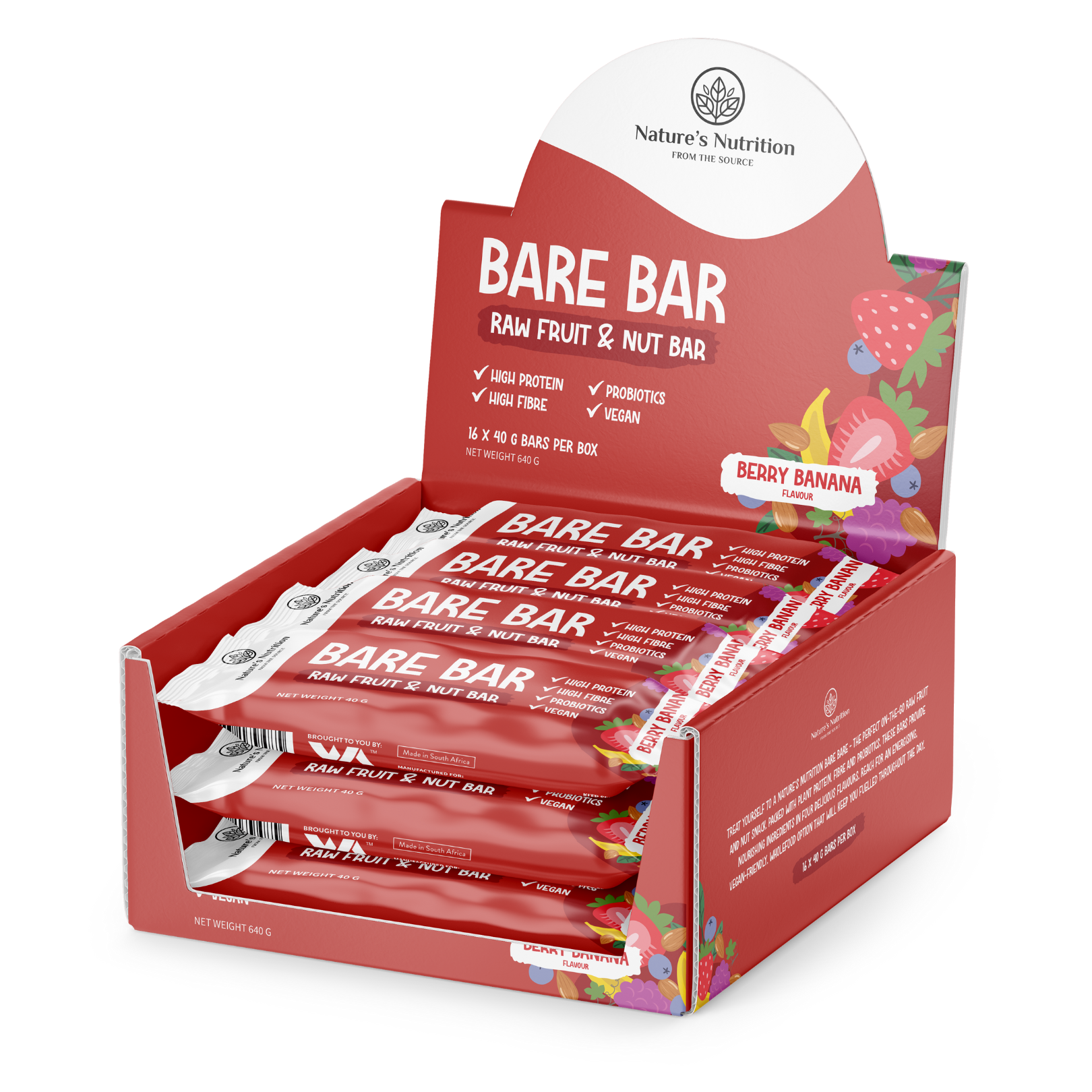 Bare Bars — Raw Fruit, Nut & Probiotic Snack Bar