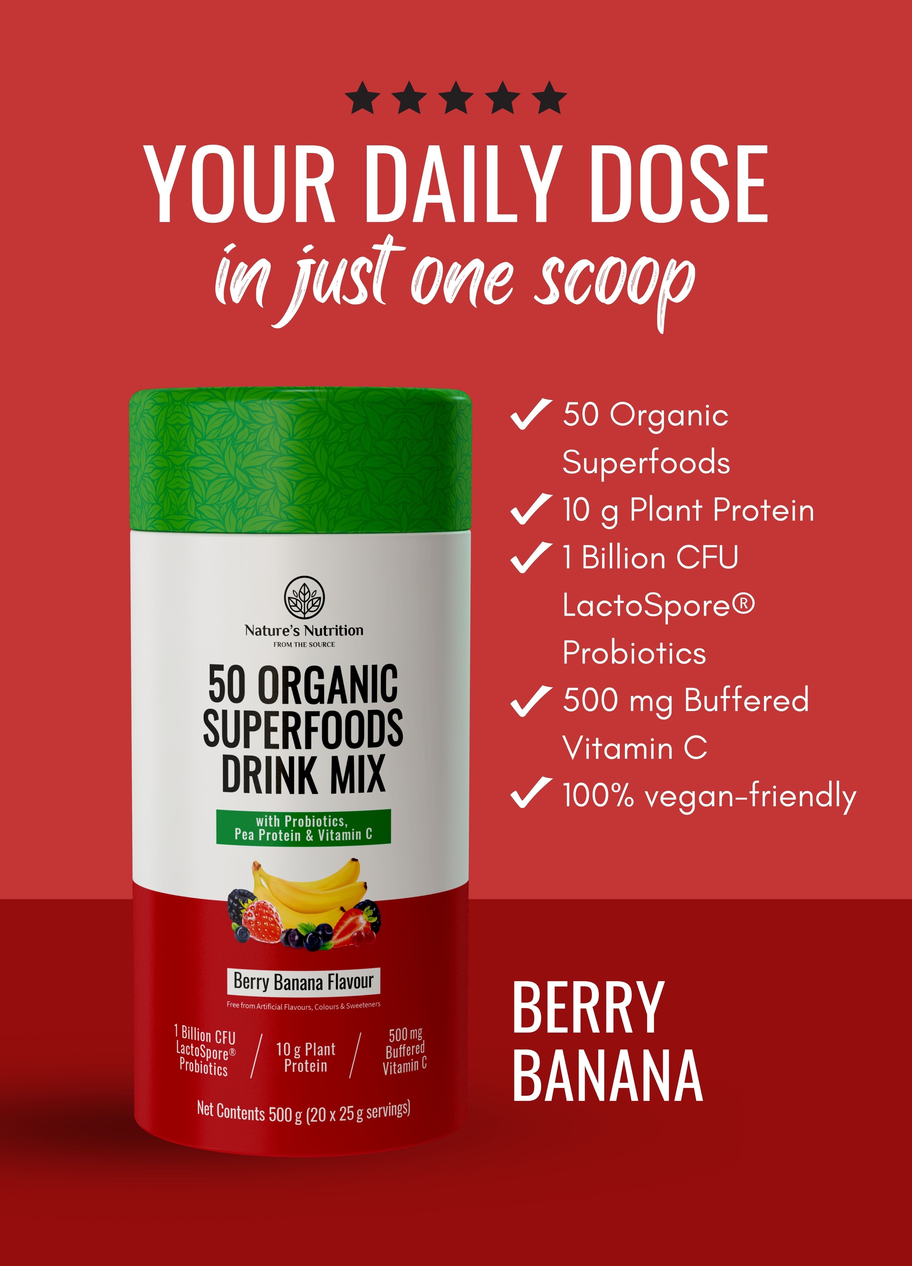 Organic store superfood powders