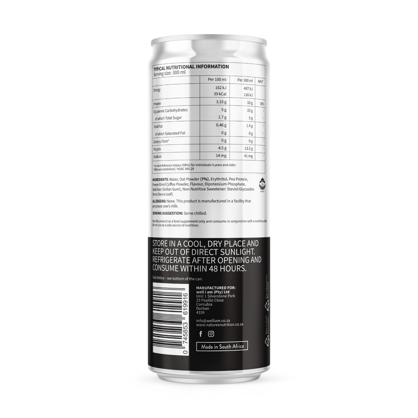 Oat Milk Protein Drink — Dairy-Free Oat Drink with 10g Protein