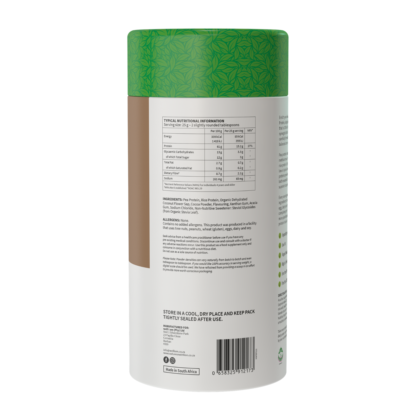 Plant Protein — Complete Vegan Protein Powder