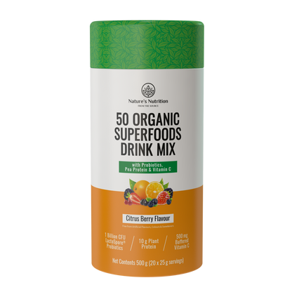 Natures Nutrition 50 organic superfoods citrus berry