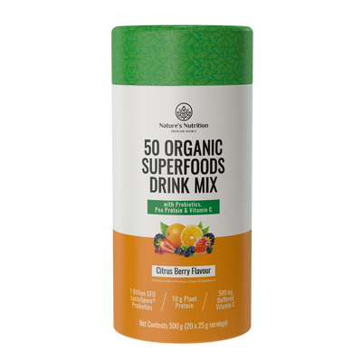 Natures Nutrition 50 organic superfoods citrus berry