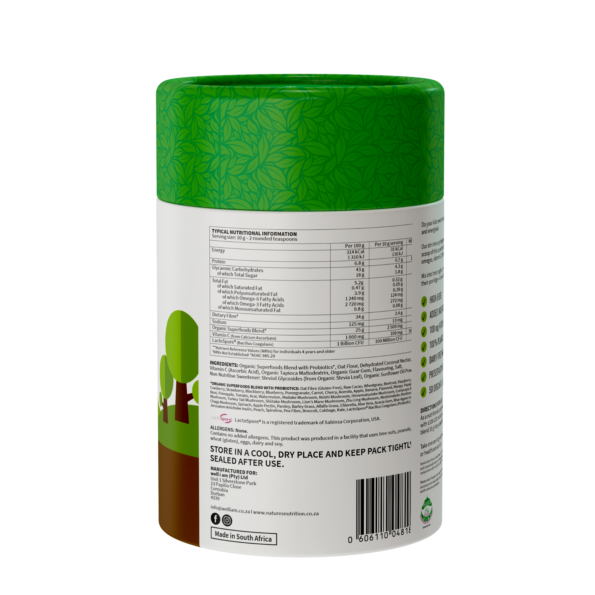 Nature's Nutrition Kiddies Raw Chocolate