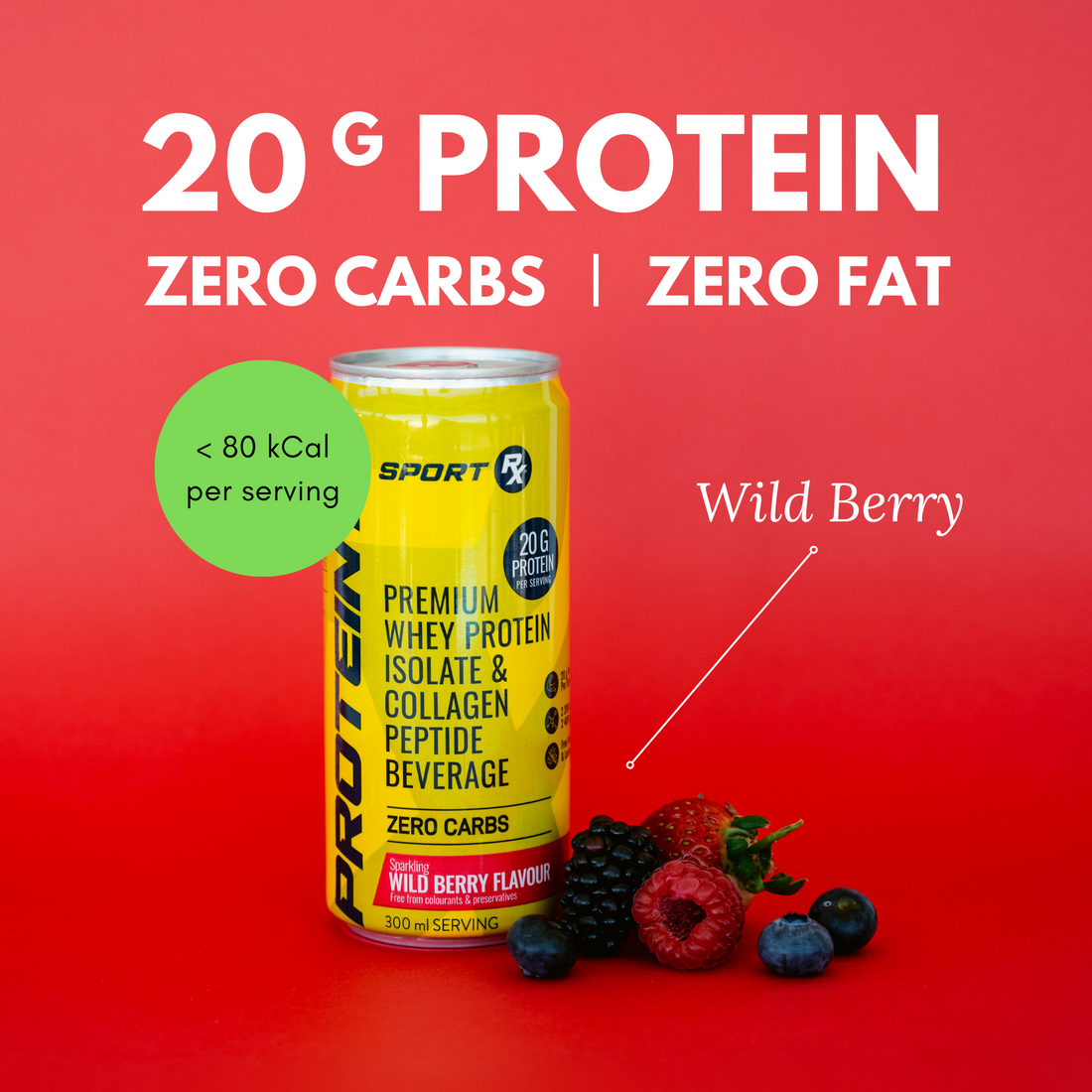 SPORT Rx | Protein Ready-to-Drink 6-Pack | Wild Berry