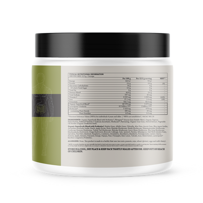 Remedy Greens Supersterol Immune 375g Back