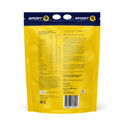 Yellow package with Sport RX branding on a white background