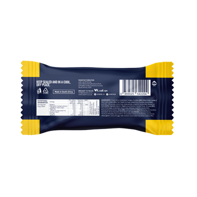 Nestle Tollhouse chocolate bar packaging with blue and yellow design on a white background