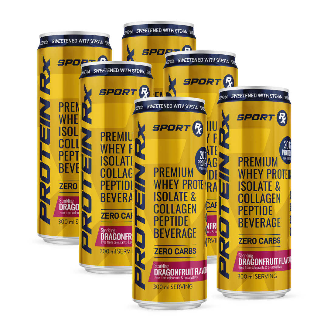 SPORT Rx | Protein Ready-to-Drink 6-Pack | Dragon Fruit (with Stevia)