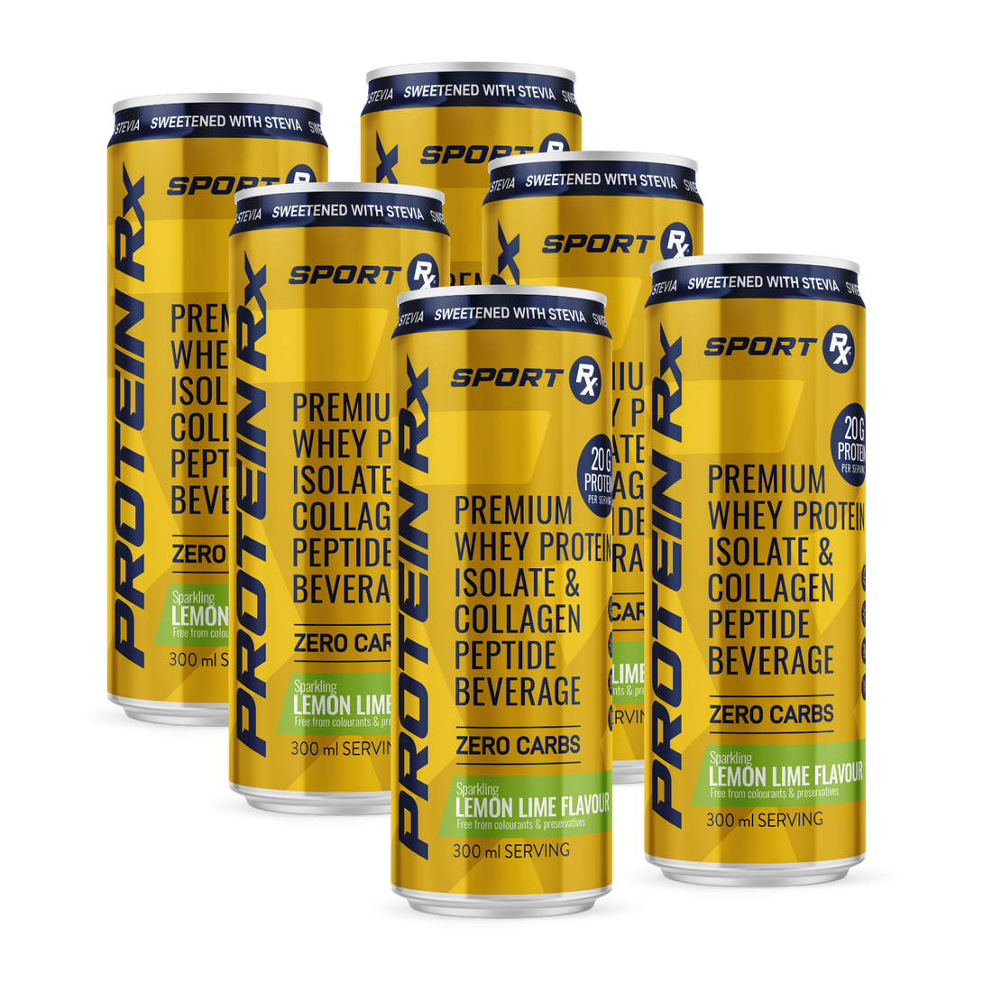 SPORT Rx | Protein Ready-to-Drink 6-Pack | Lemon Lime (with Stevia)