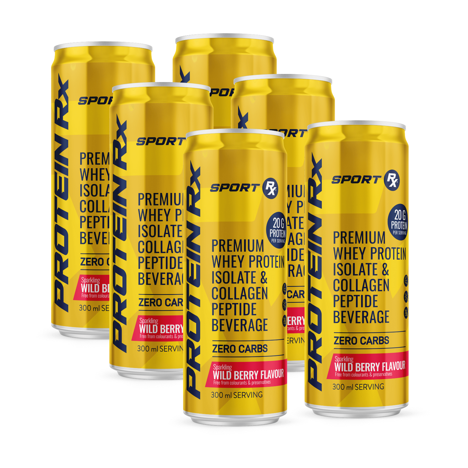 SPORT Rx | Protein Ready-to-Drink 6-Pack | Wild Berry – well i am store