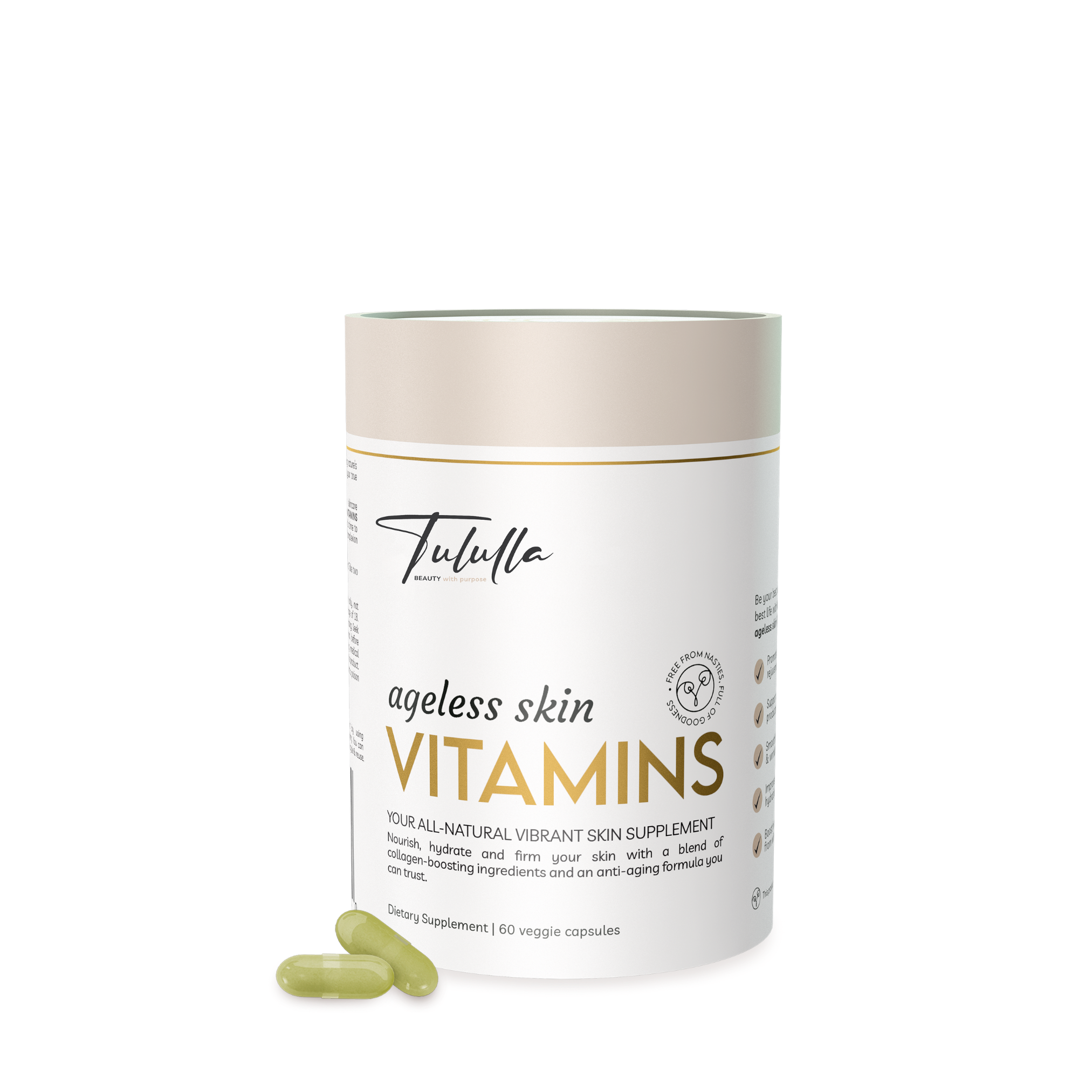 Ageless Skin Vitamins — Anti-Ageing Skin Supplement