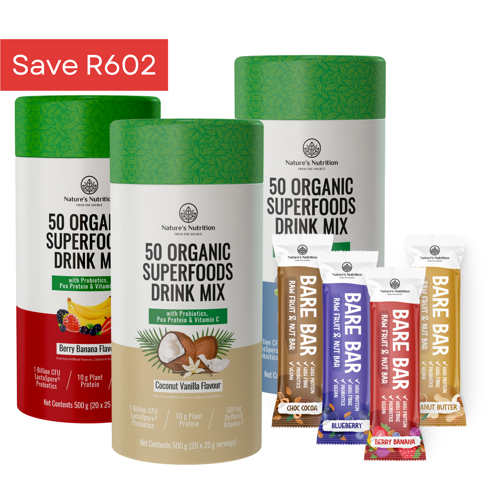 3 x Superfoods + 4 x Bare Bars