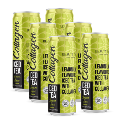 Collagen Lemon Lime Iced Tea 6-pack