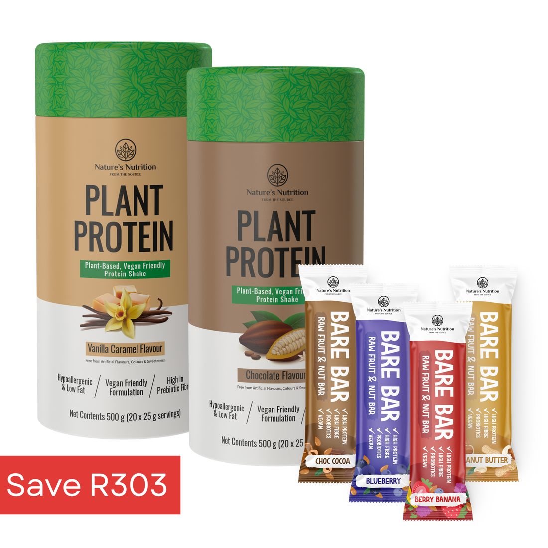 2 x Plant Protein + 4 x Bare Bars